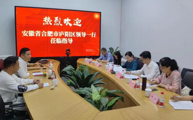 庐阳区委常委、宣传部部长韩艳一行莅临mg冰球突破文创集团总部调研