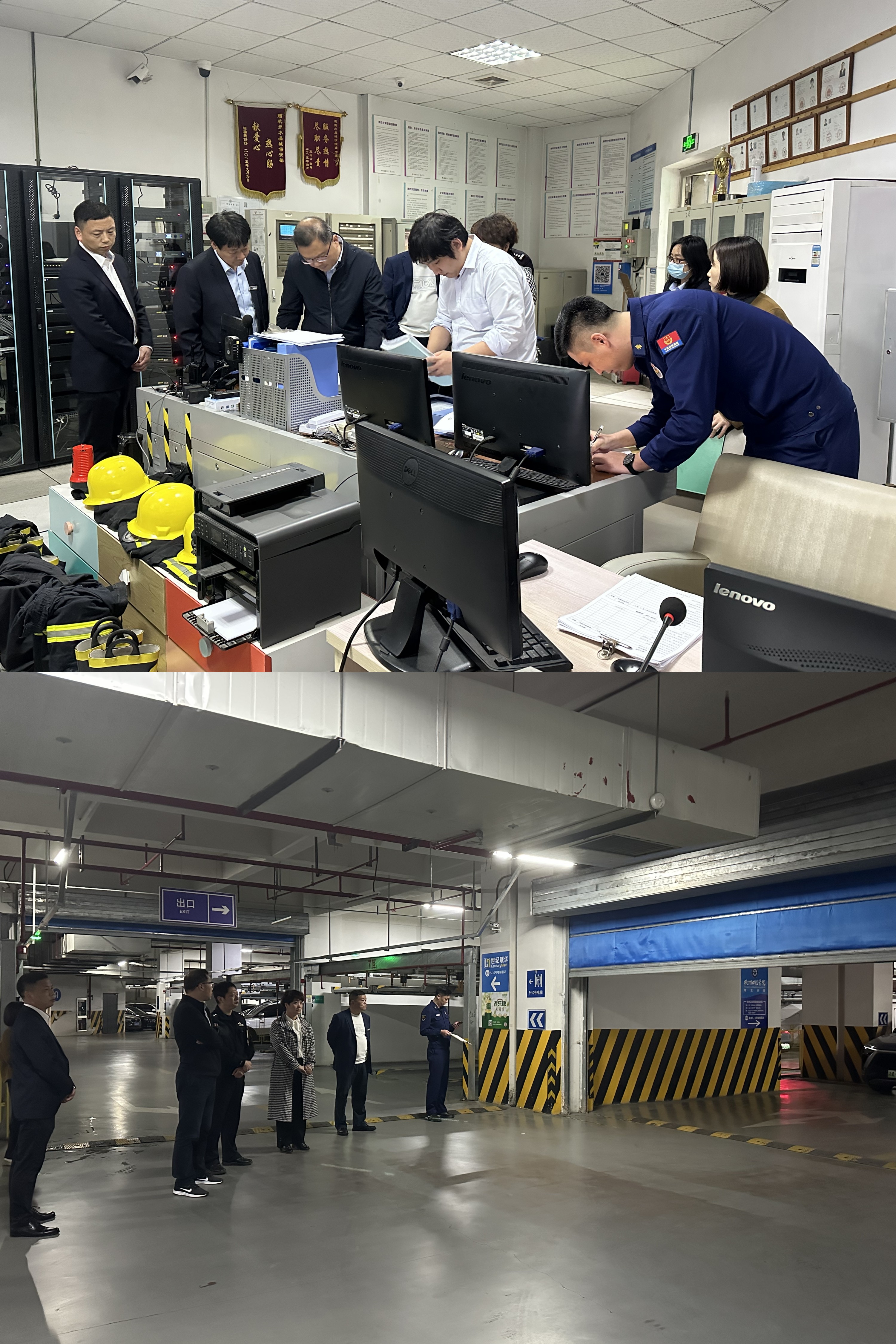 大关街路辅导莅临水晶城查抄节前消防安全